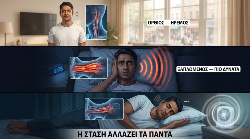Ακουω την καρδια μου οταν ξαπλωνω