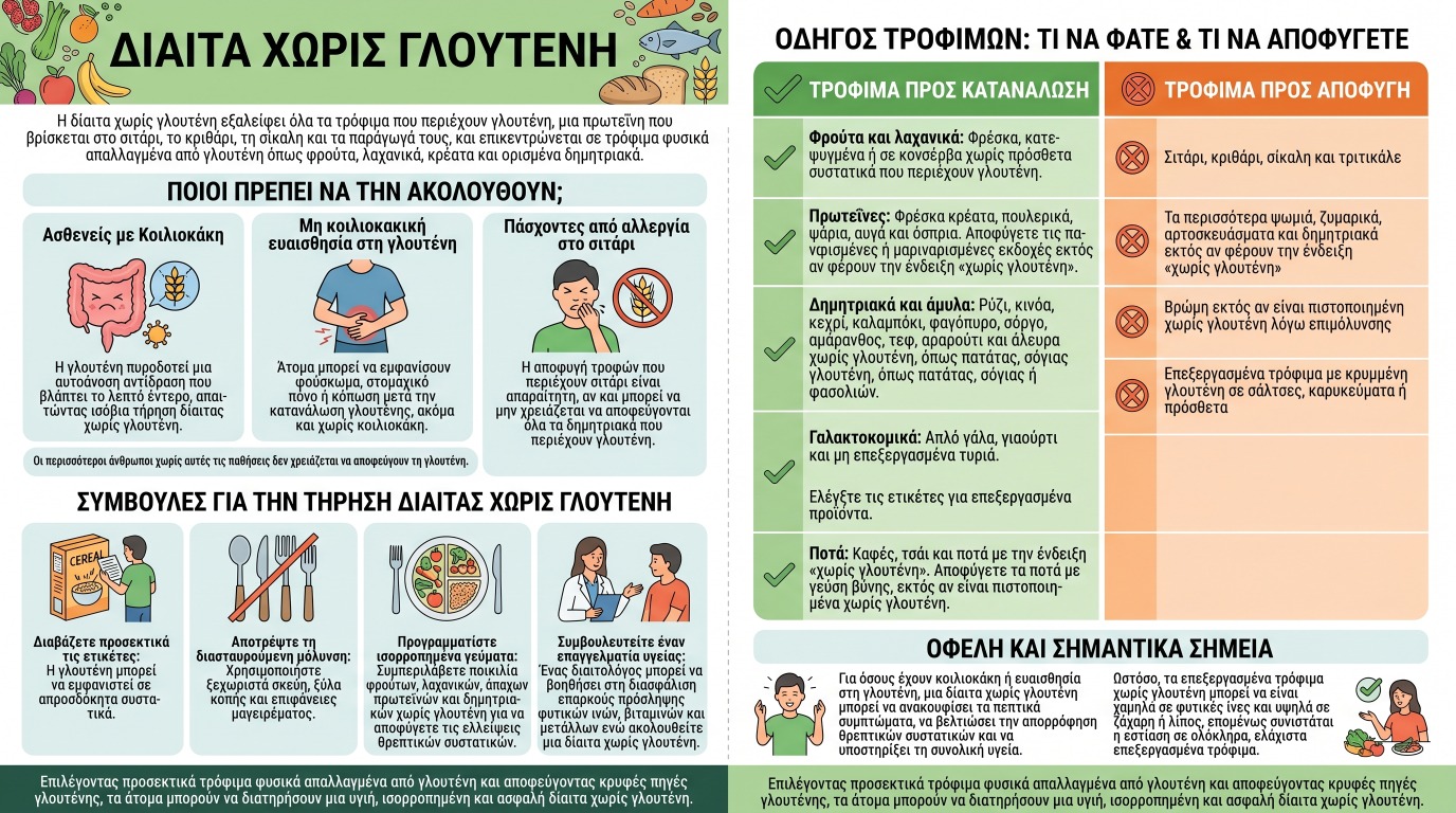 Δίαιτα Χωρίς Γλουτένη