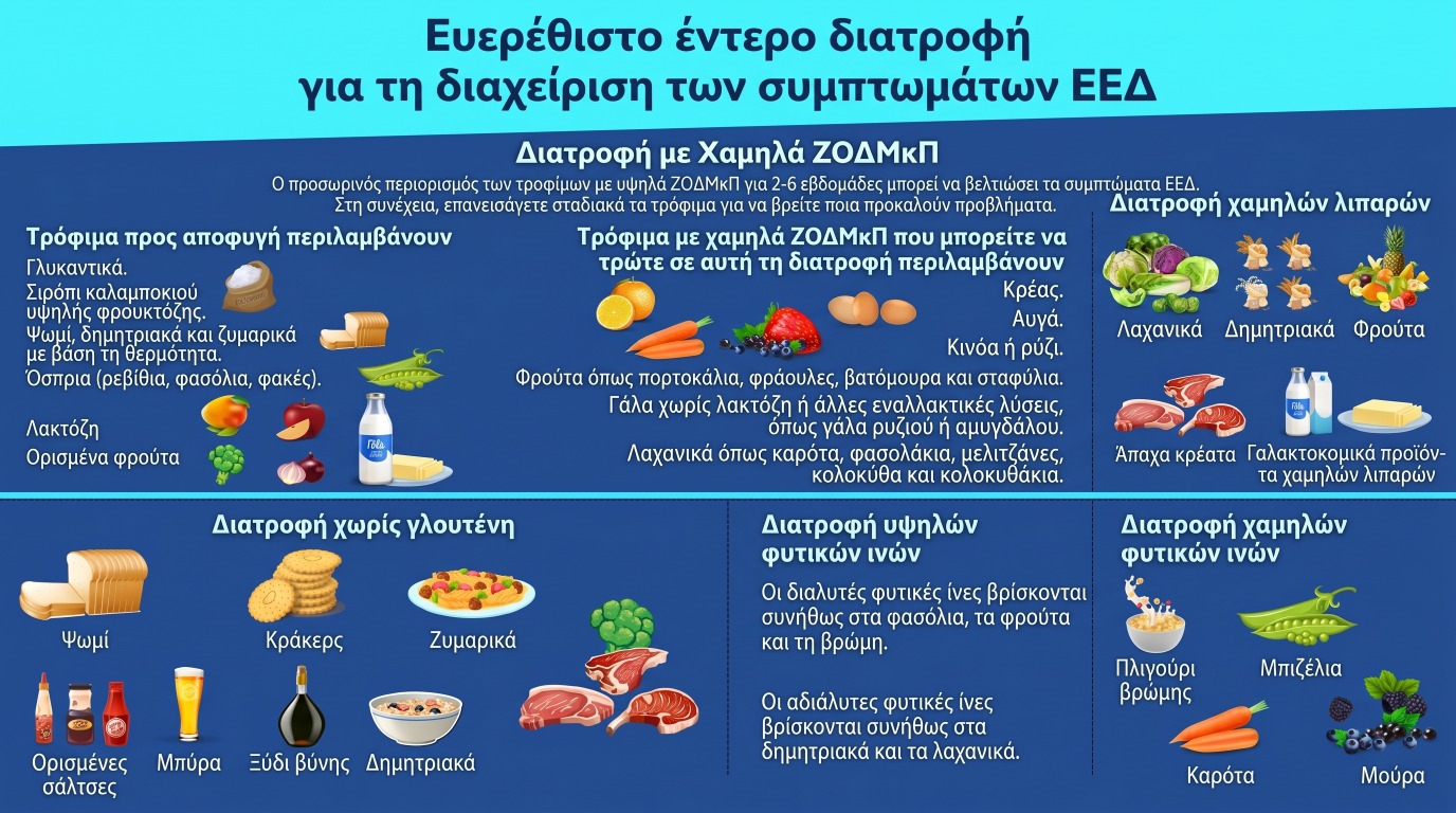 Ευερεθιστο εντερο διατροφη