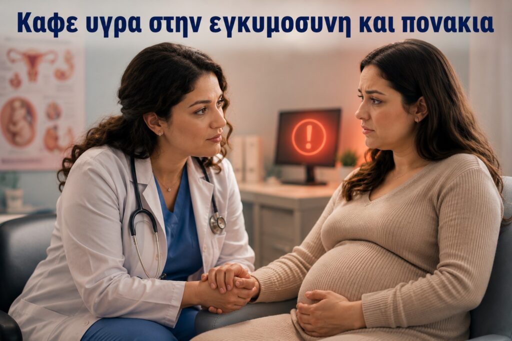Καφε υγρα στην εγκυμοσυνη και πονακια
