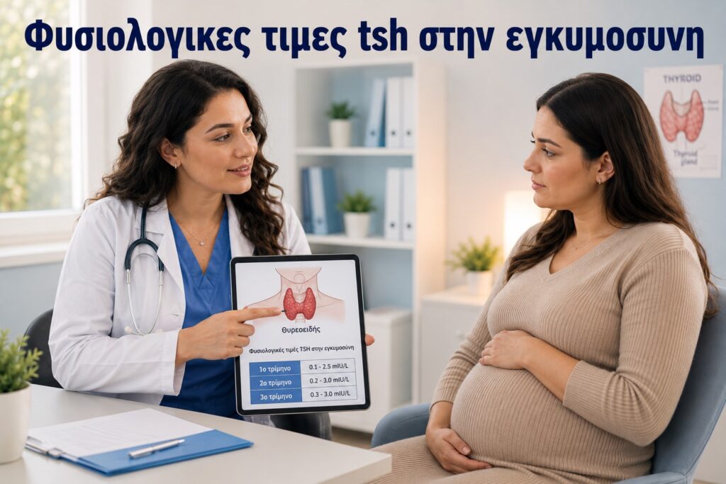 Φυσιολογικεσ τιμεσ tsh στην εγκυμοσυνη